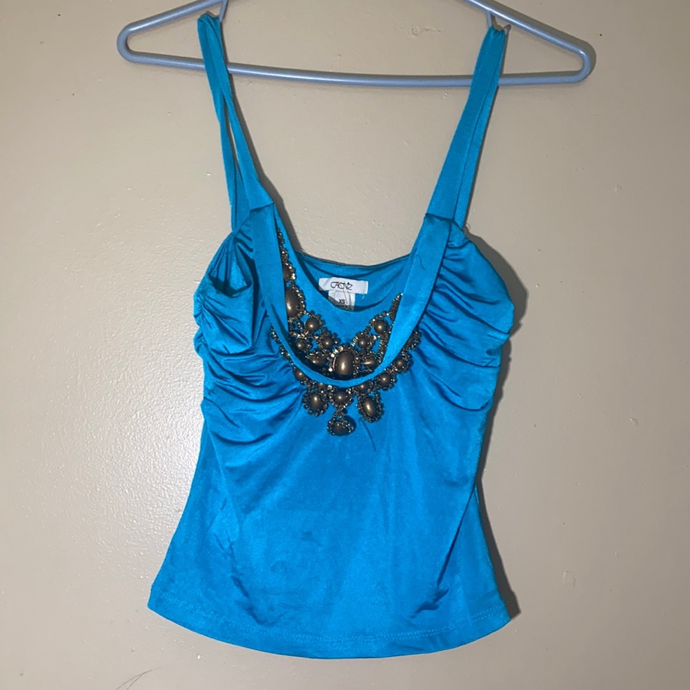 Beautiful teal cropped top